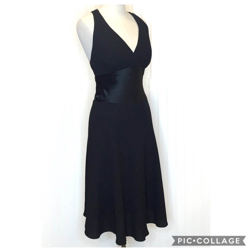 JONES NEW YORK Black Halter Marilyn Monroe Dress 6